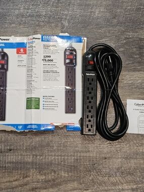 CyberPower Essential Surge Protector 6 Outlet/ 12 Feet